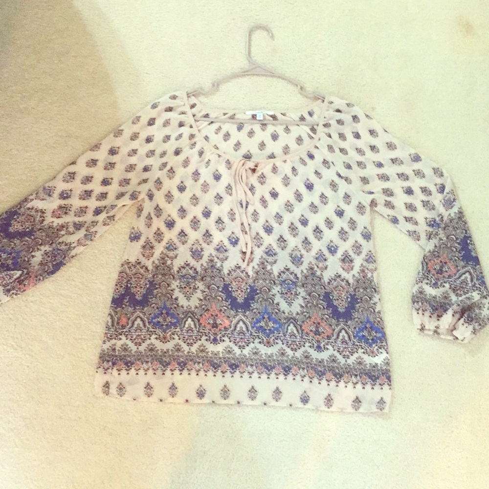 Bohemian papaya tunic